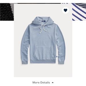 Baby blue polo hoodie (men)